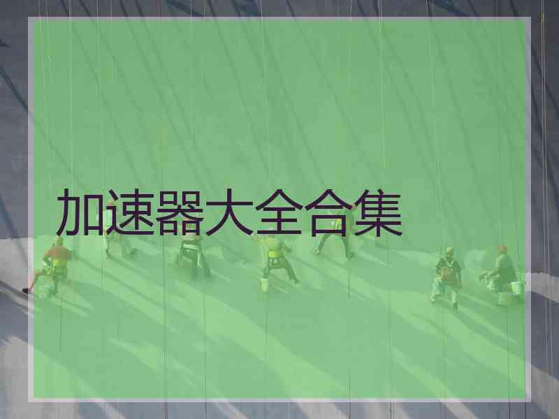 加速器大全合集