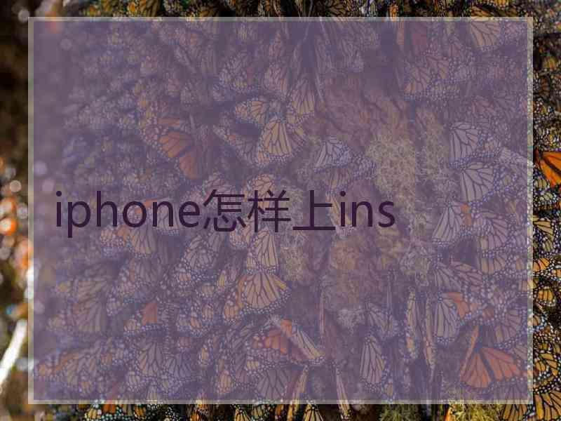 iphone怎样上ins