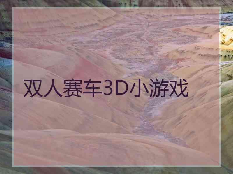 双人赛车3D小游戏