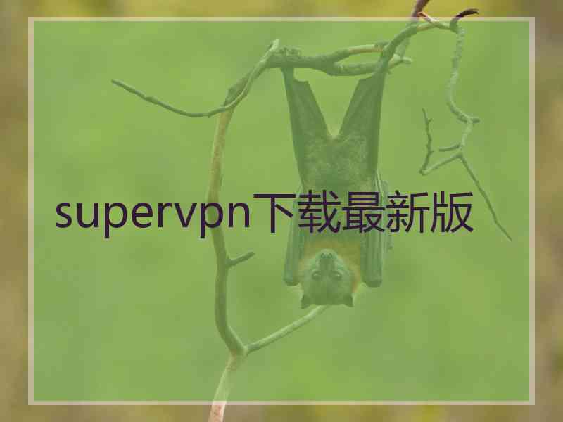 supervpn下载最新版