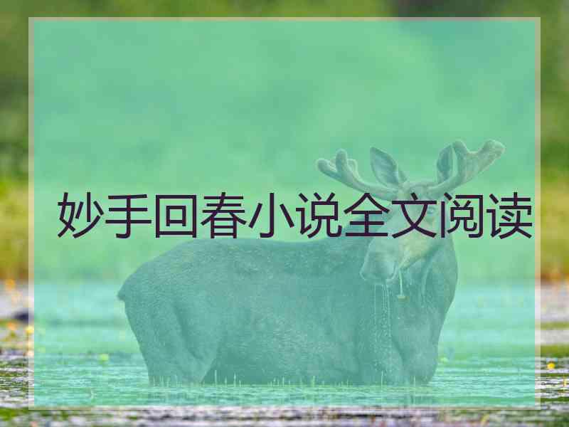 妙手回春小说全文阅读