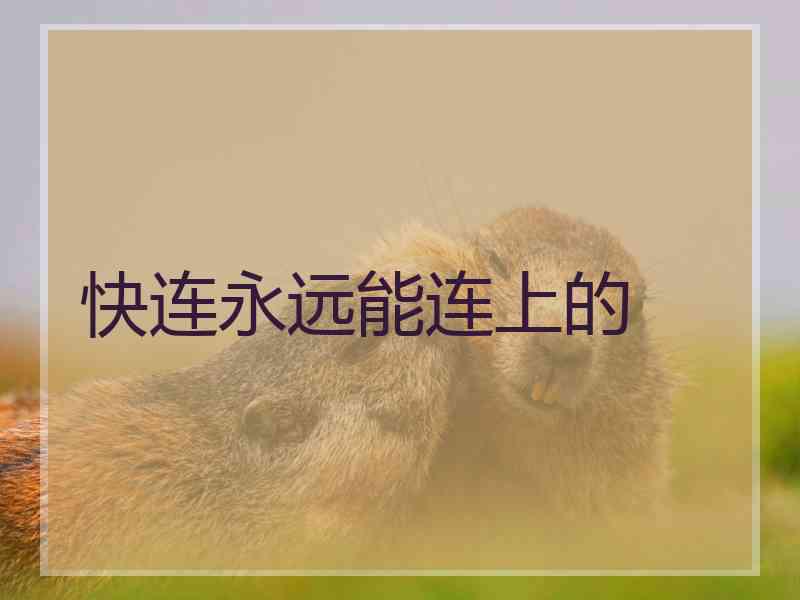 快连永远能连上的