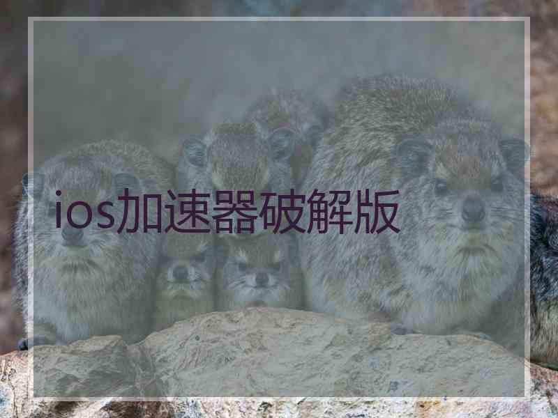 ios加速器破解版