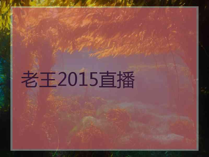 老王2015直播