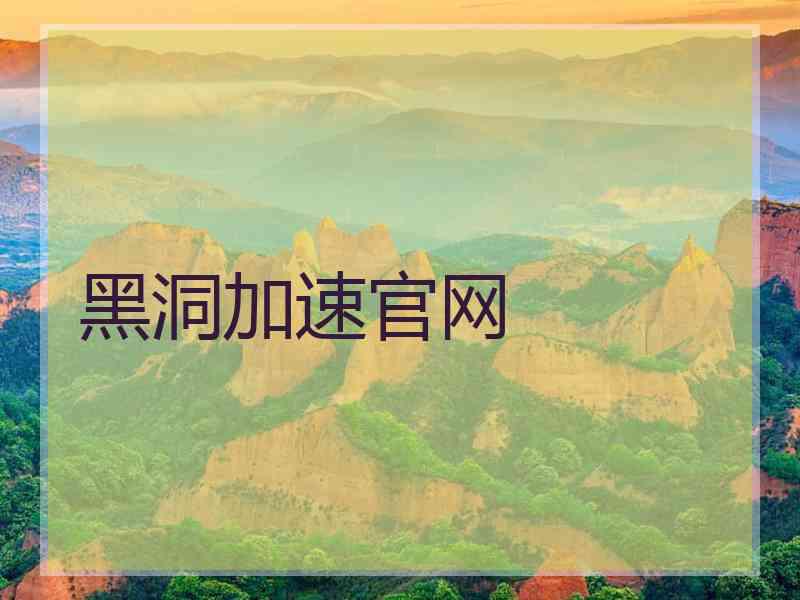 黑洞加速官网