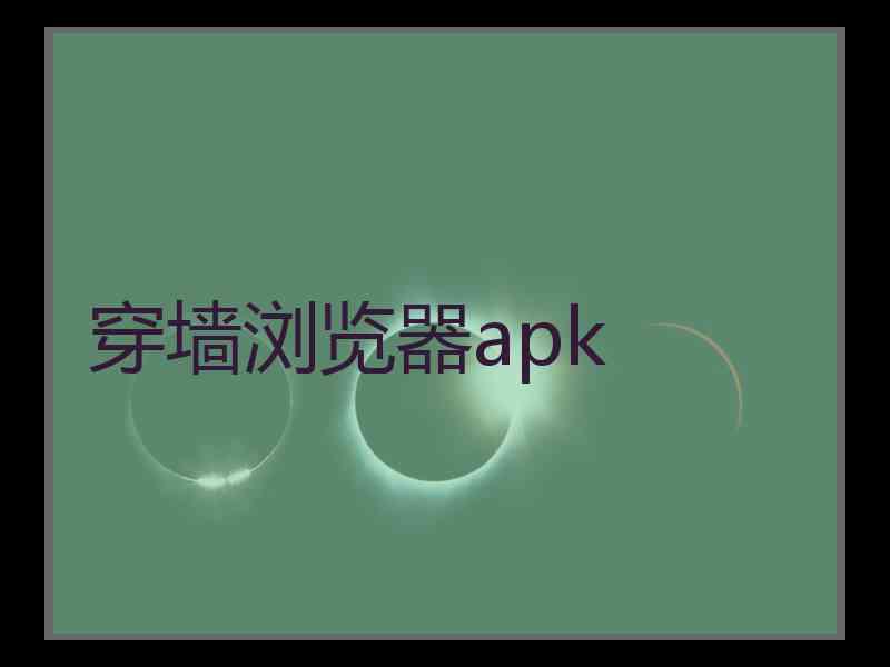 穿墙浏览器apk