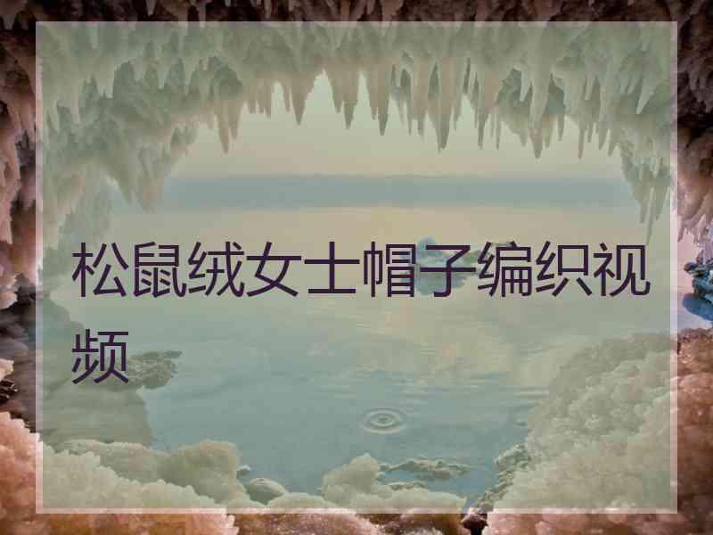 松鼠绒女士帽子编织视频