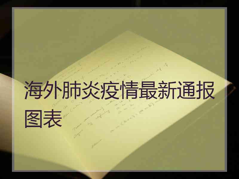 海外肺炎疫情最新通报图表