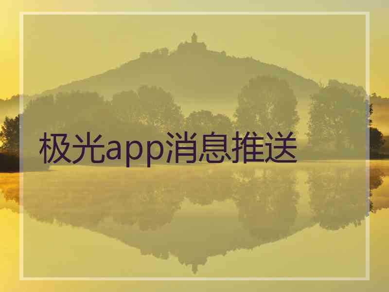 极光app消息推送