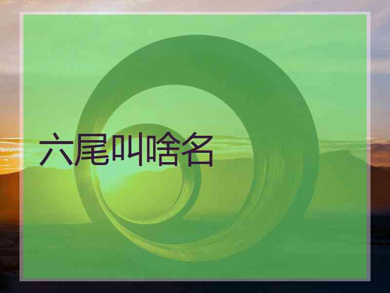 六尾叫啥名