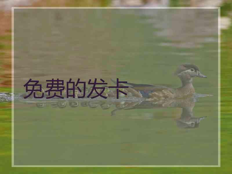 免费的发卡