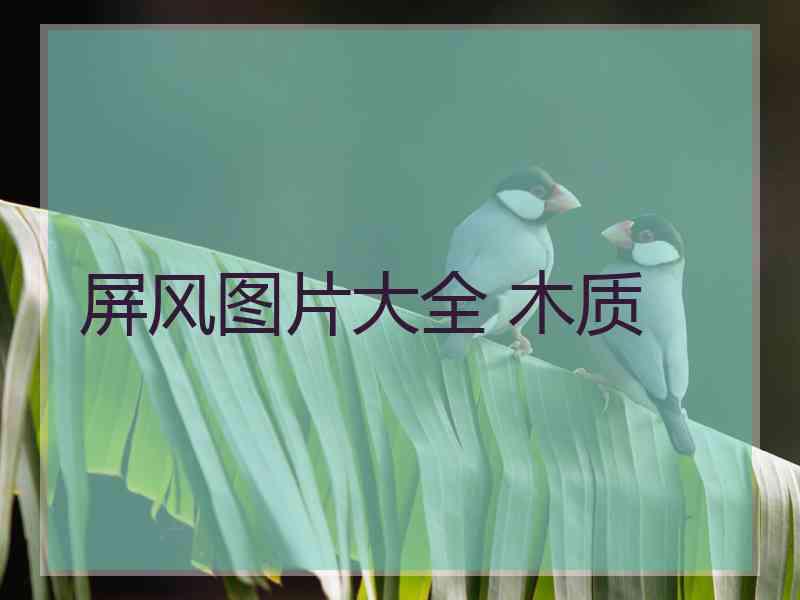屏风图片大全 木质