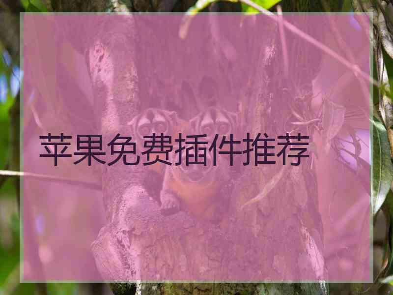 苹果免费插件推荐