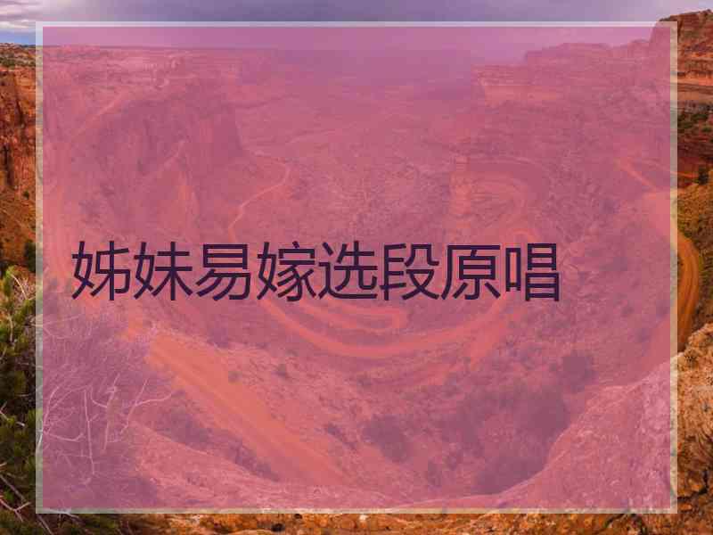 姊妹易嫁选段原唱