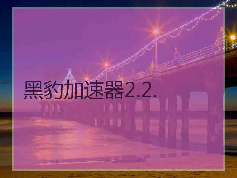 黑豹加速器2.2.
