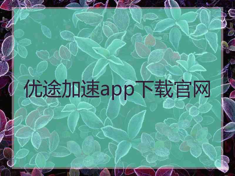 优途加速app下载官网
