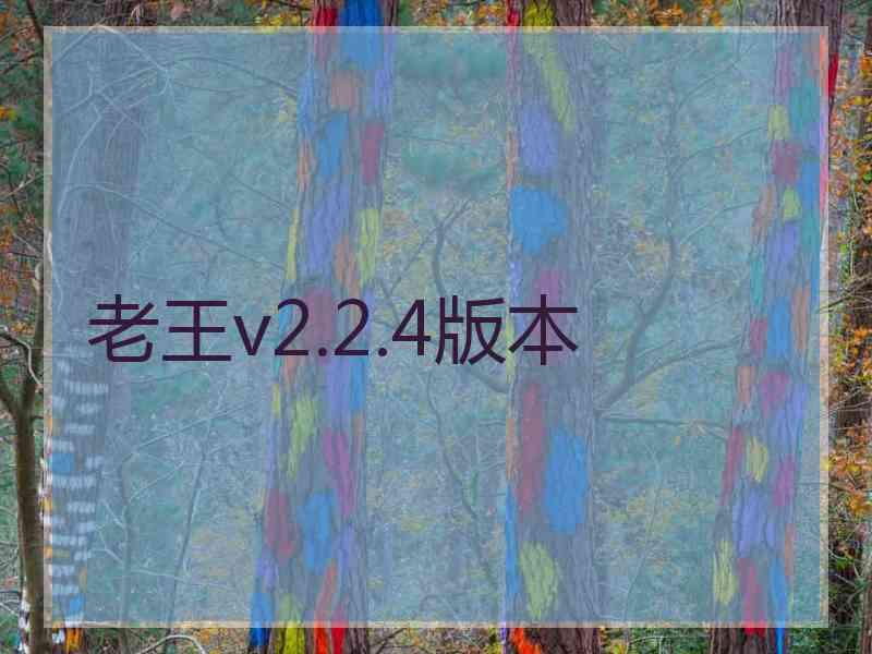 老王v2.2.4版本
