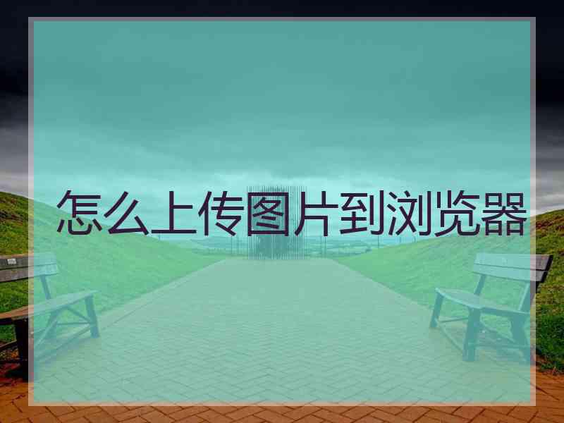 怎么上传图片到浏览器