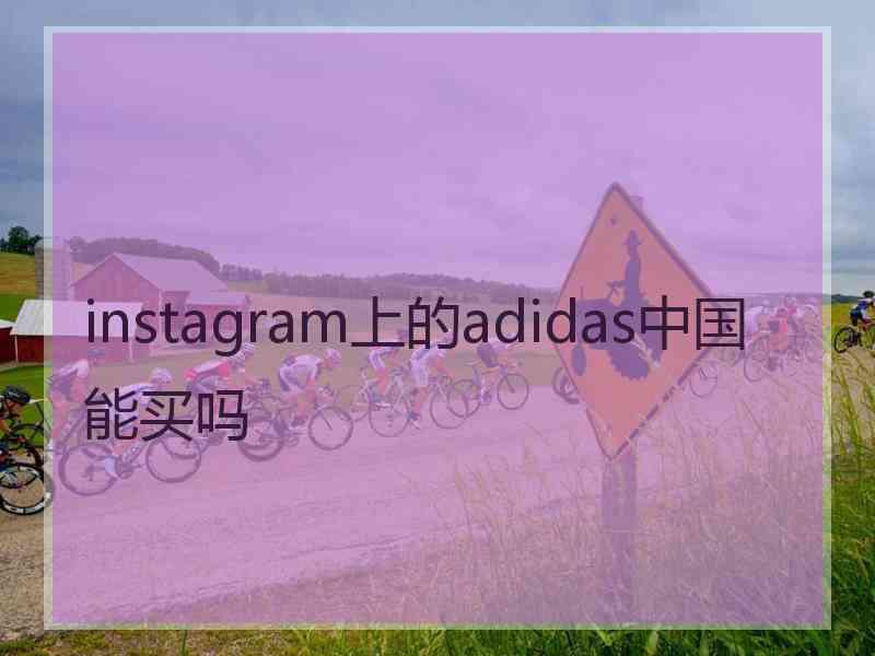 instagram上的adidas中国能买吗