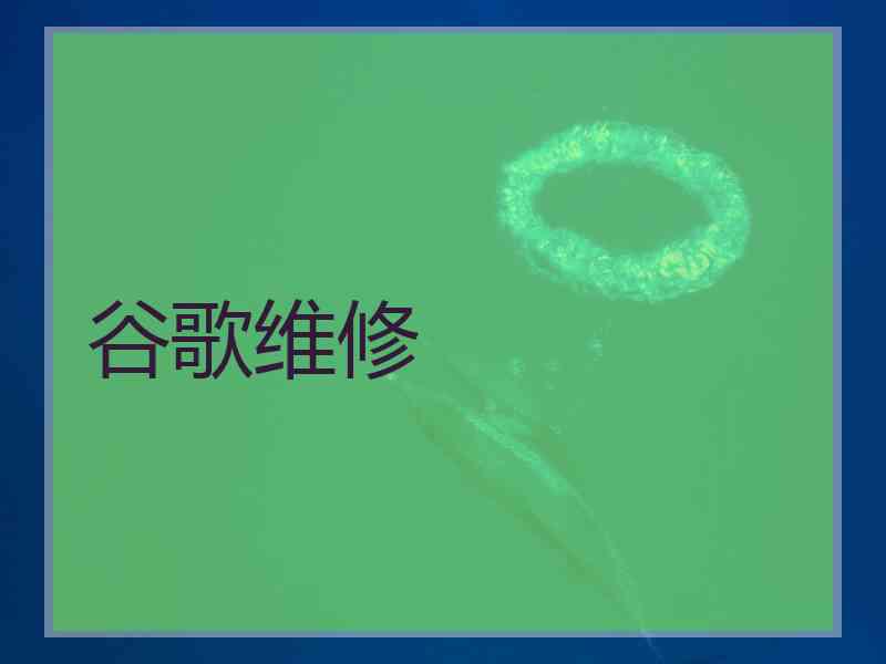 谷歌维修