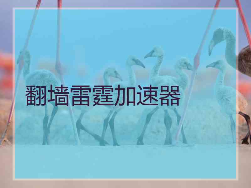 翻墙雷霆加速器