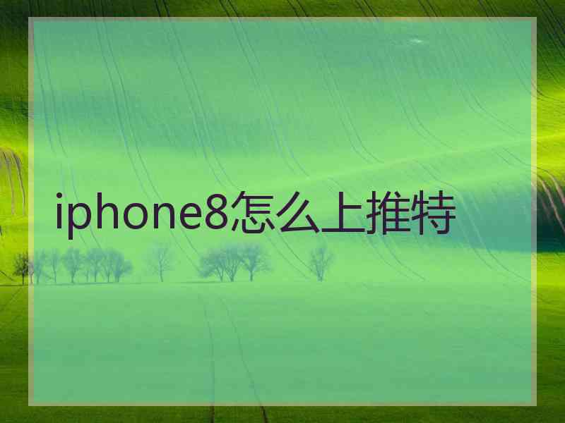 iphone8怎么上推特