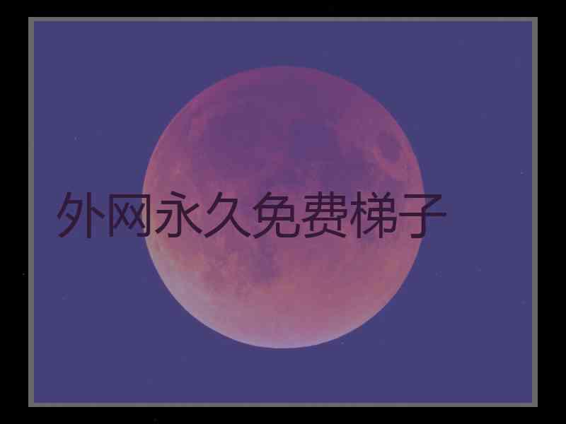 外网永久免费梯子