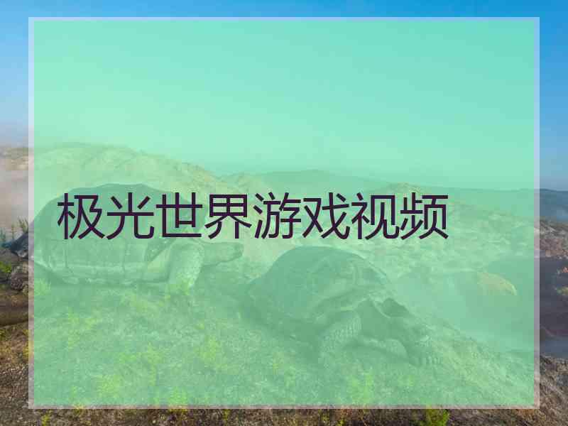 极光世界游戏视频