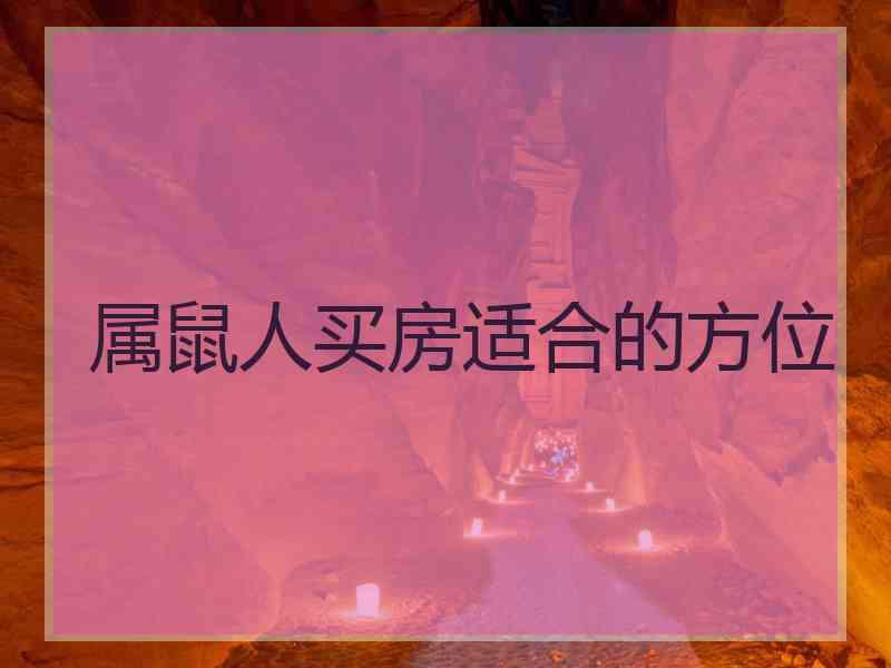 属鼠人买房适合的方位