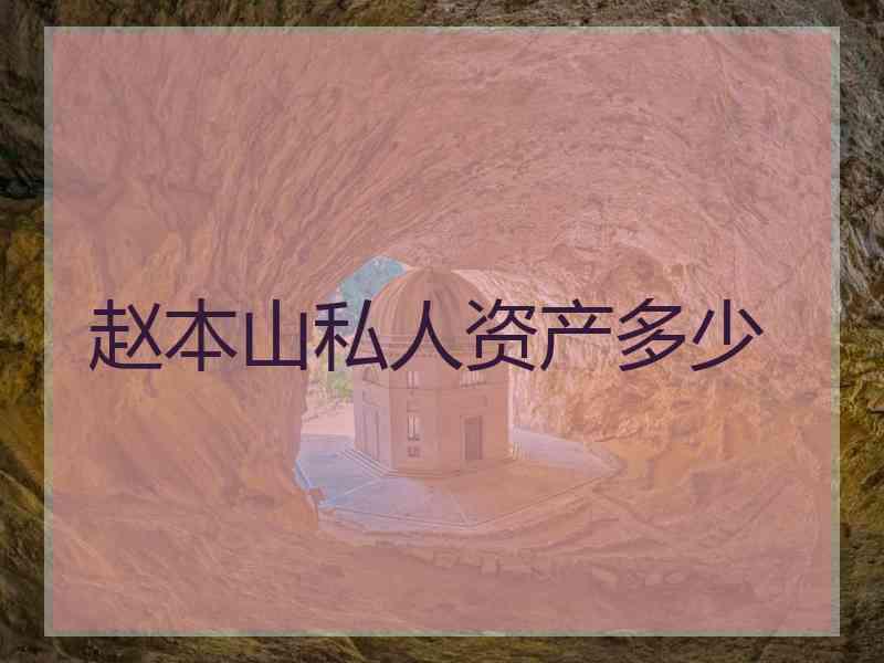 赵本山私人资产多少