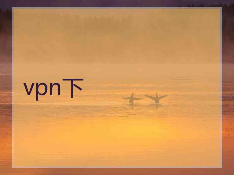vpn下