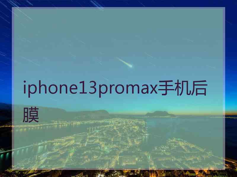 iphone13promax手机后膜