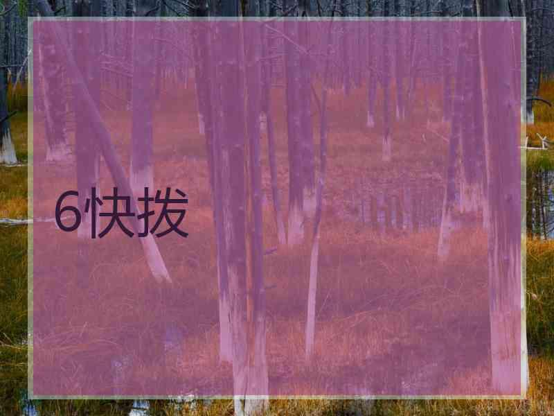 6快拨