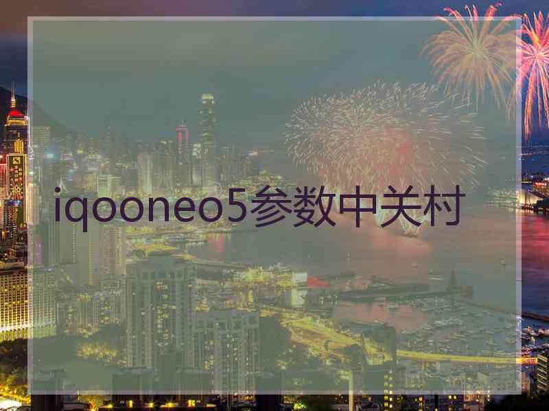 iqooneo5参数中关村