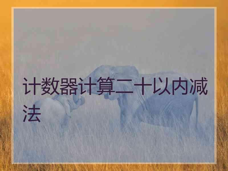 计数器计算二十以内减法