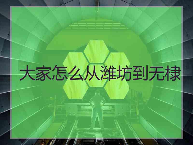 大家怎么从潍坊到无棣