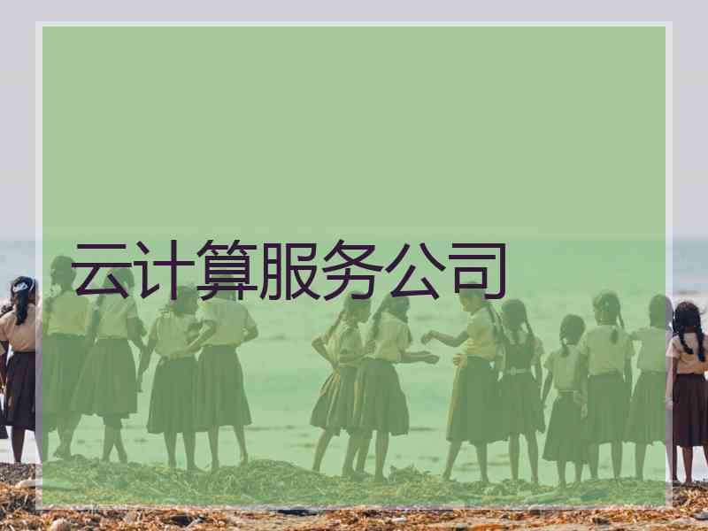 云计算服务公司