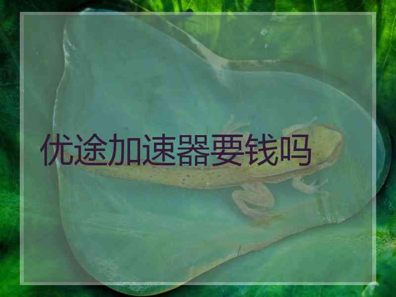 优途加速器要钱吗
