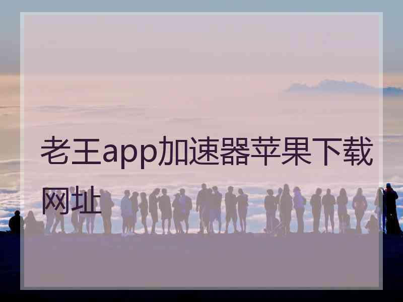 老王app加速器苹果下载网址
