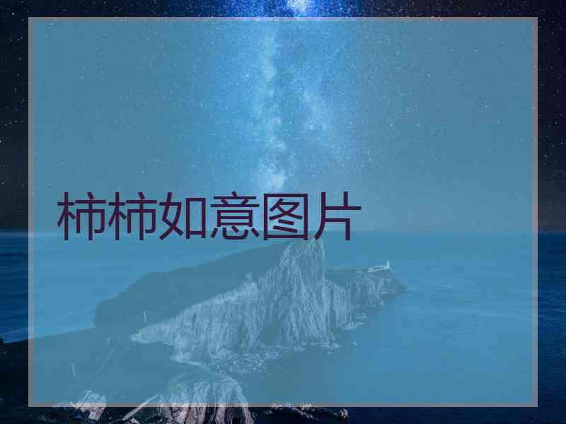 柿柿如意图片