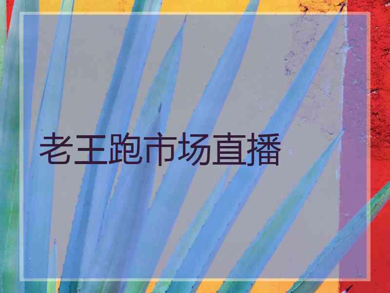 老王跑市场直播