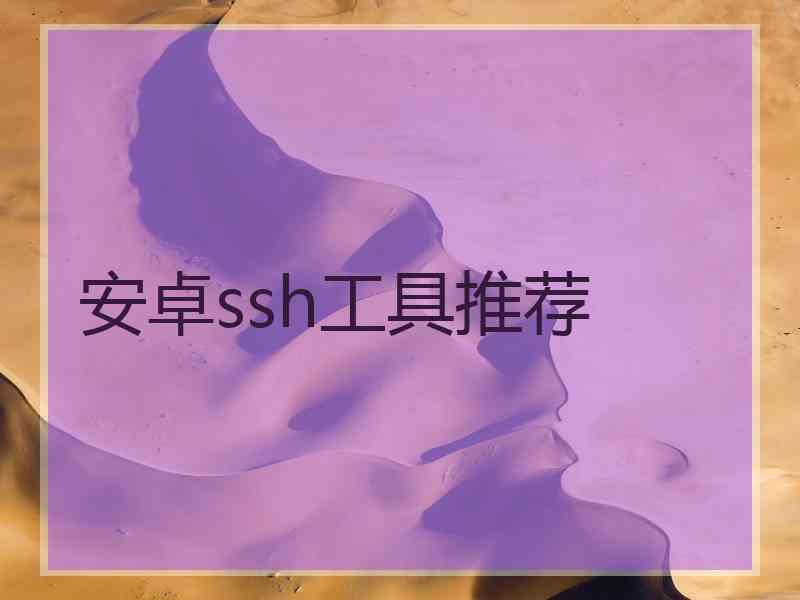 安卓ssh工具推荐