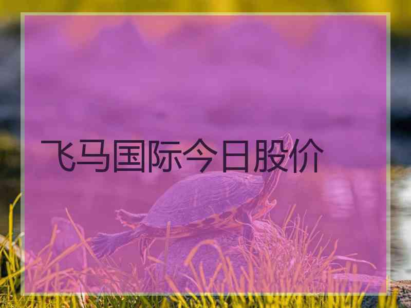 飞马国际今日股价
