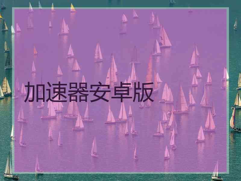 加速器安卓版