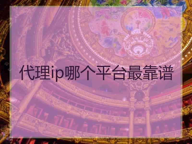 代理ip哪个平台最靠谱