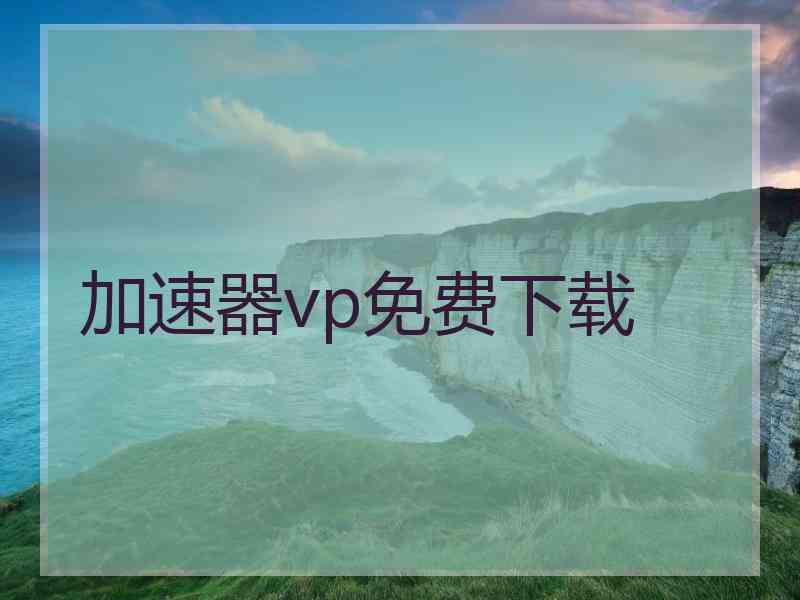 加速器vp免费下载