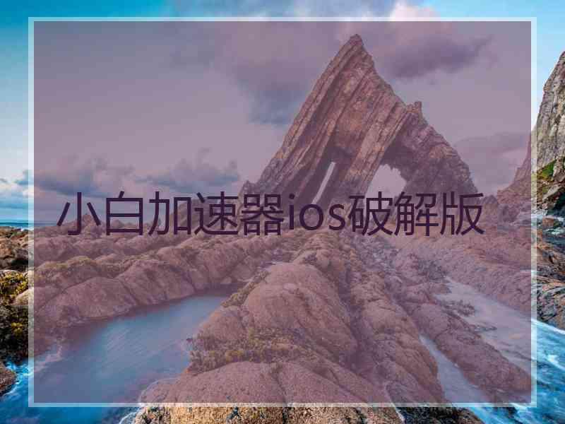 小白加速器ios破解版