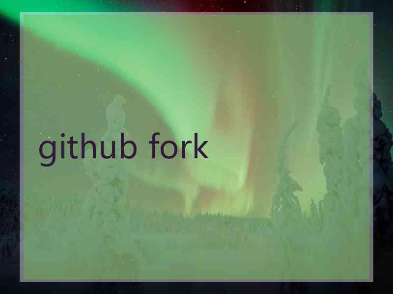 github fork