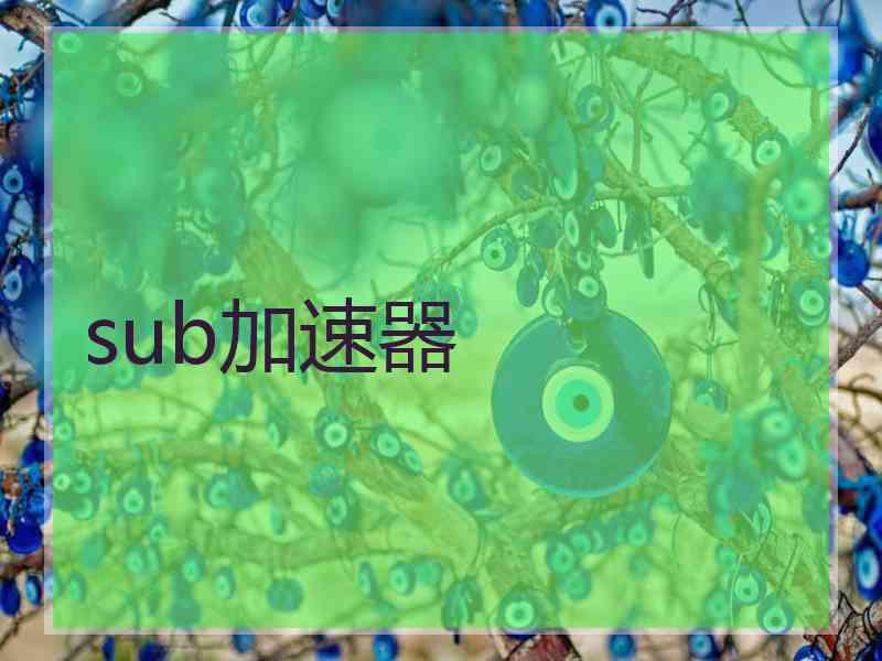 sub加速器