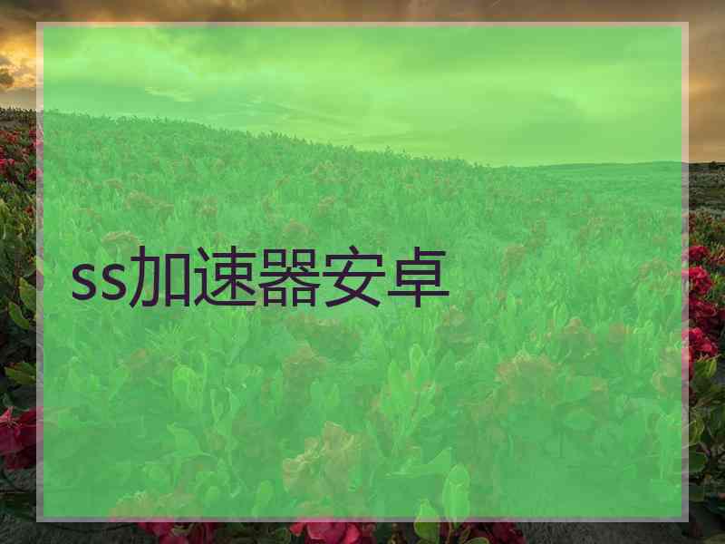 ss加速器安卓
